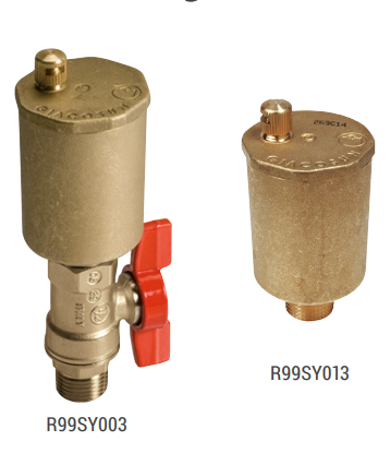 Giacomini automatic air vent for solar thermal systems – technical datasheet PDF