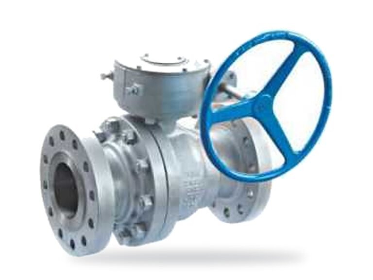 DIN / EN flanged ball valve with gear operator