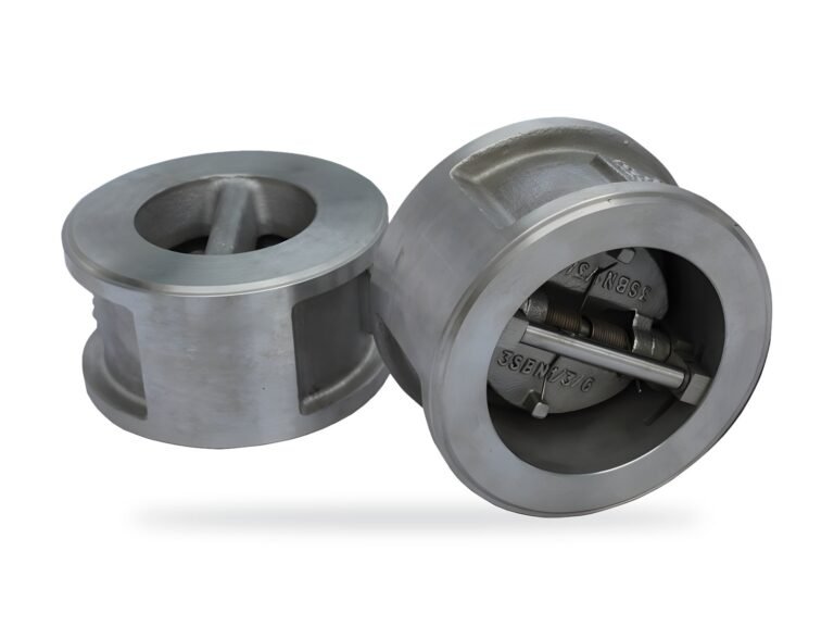 Wafer type dual plate check valves