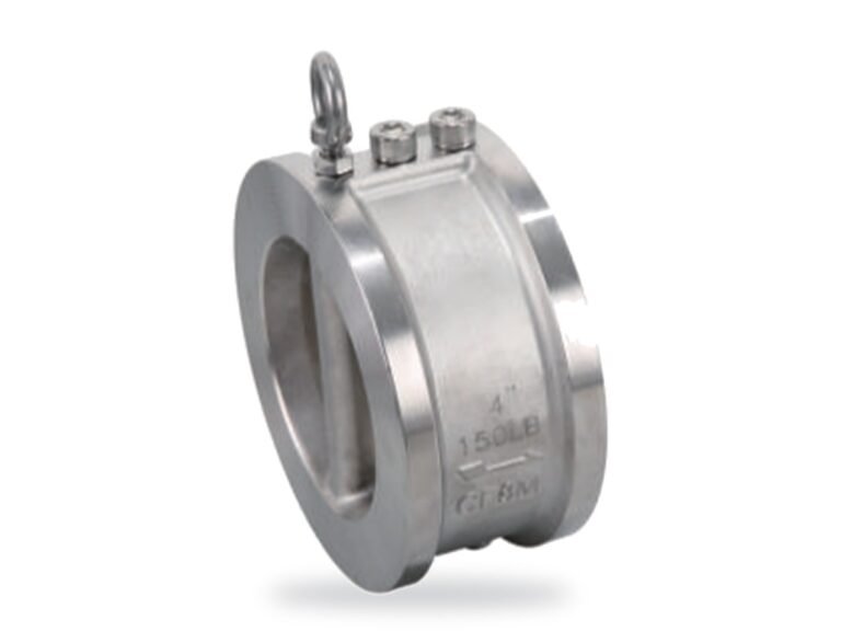 Wafer type dual plate check valve