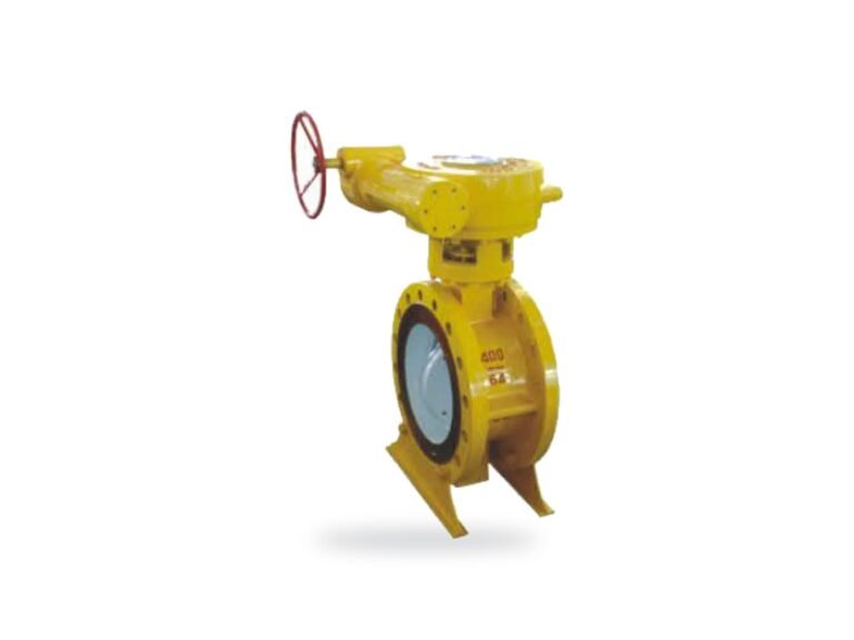 Triple offset butterfly valve with gear operator