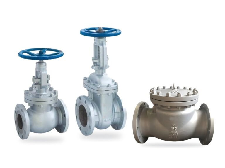 Cast steel globe, gate and swing check valves