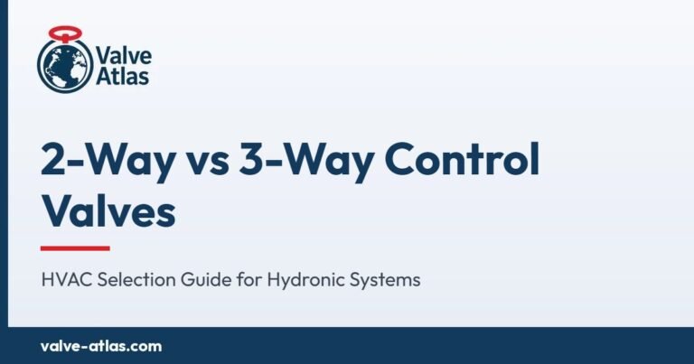 2-Way vs 3-Way Control Valves: HVAC Selection Guide for Hydronic Systems
