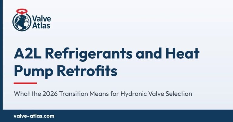 A2L Refrigerants and Heat Pump Retrofits: What the 2026 Transition Means for Hydronic Valve Selection