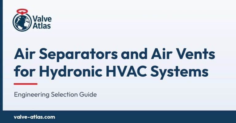 Air Separators and Air Vents for Hydronic HVAC Systems: Engineering Selection Guide