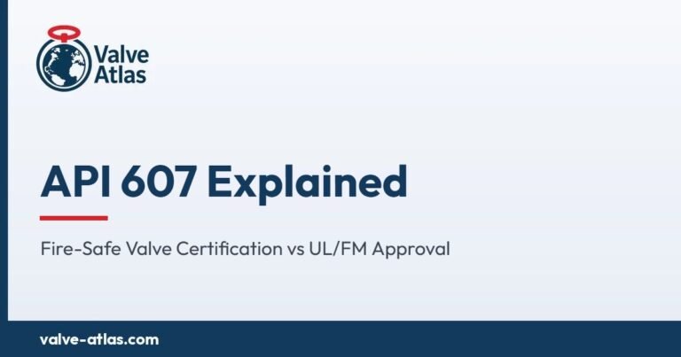 API 607 Explained: Fire-Safe Valve Certification vs UL/FM Approval