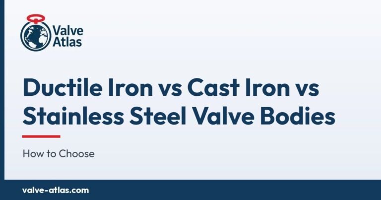 Ductile Iron vs Cast Iron vs Stainless Steel Valve Bodies: How to Choose