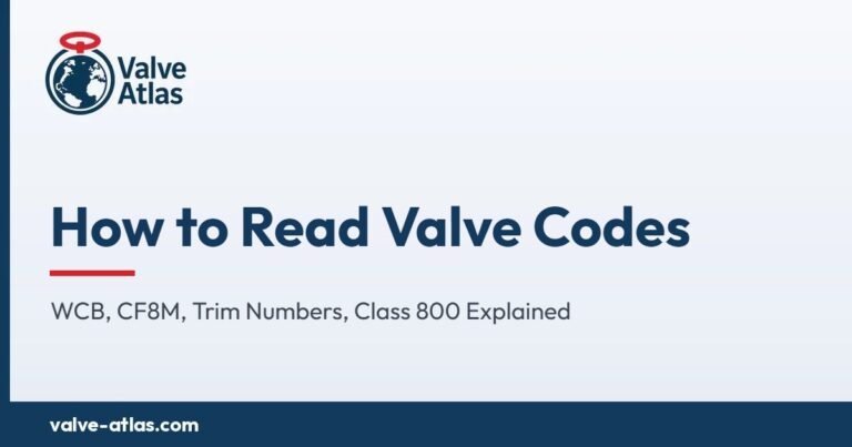 How to Read Valve Codes: WCB, CF8M, Trim Numbers, Class 800 Explained