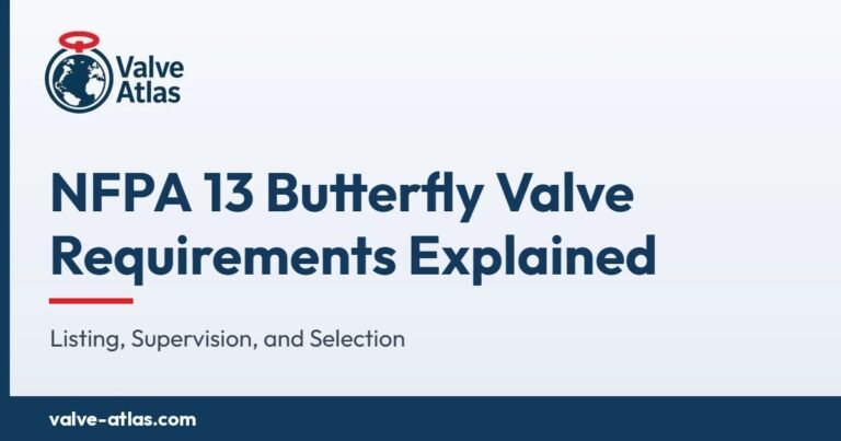 NFPA 13 Butterfly Valve Requirements Explained — Listing, Supervision, and Selection