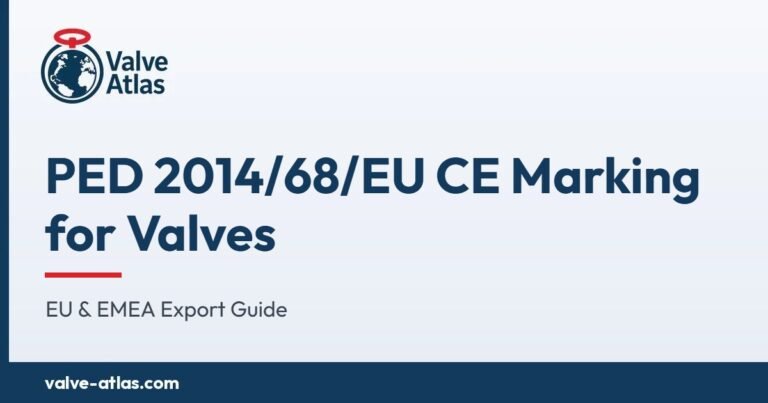 PED 2014/68/EU CE Marking for Valves: EU & EMEA Export Guide