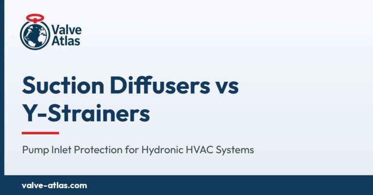 Suction Diffusers vs Y-Strainers: Pump Inlet Protection for Hydronic HVAC Systems