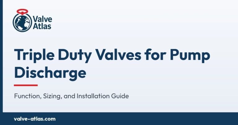 Triple Duty Valves for Pump Discharge: Function, Sizing, and Installation Guide