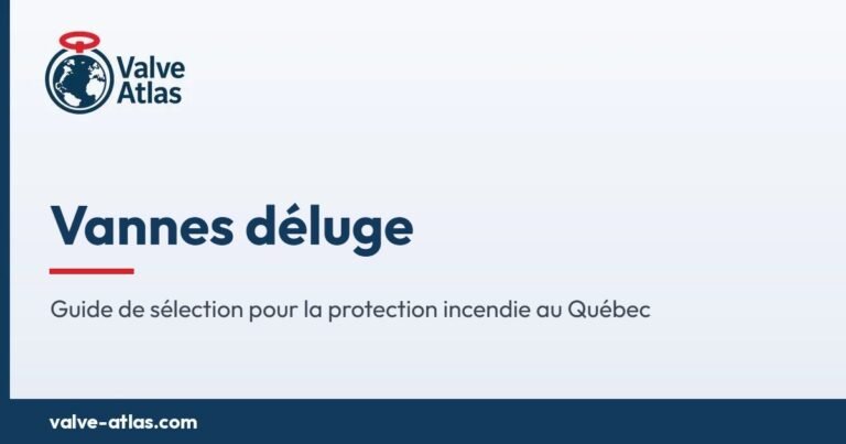 Vannes déluge : guide de sélection pour la protection incendie au Québec